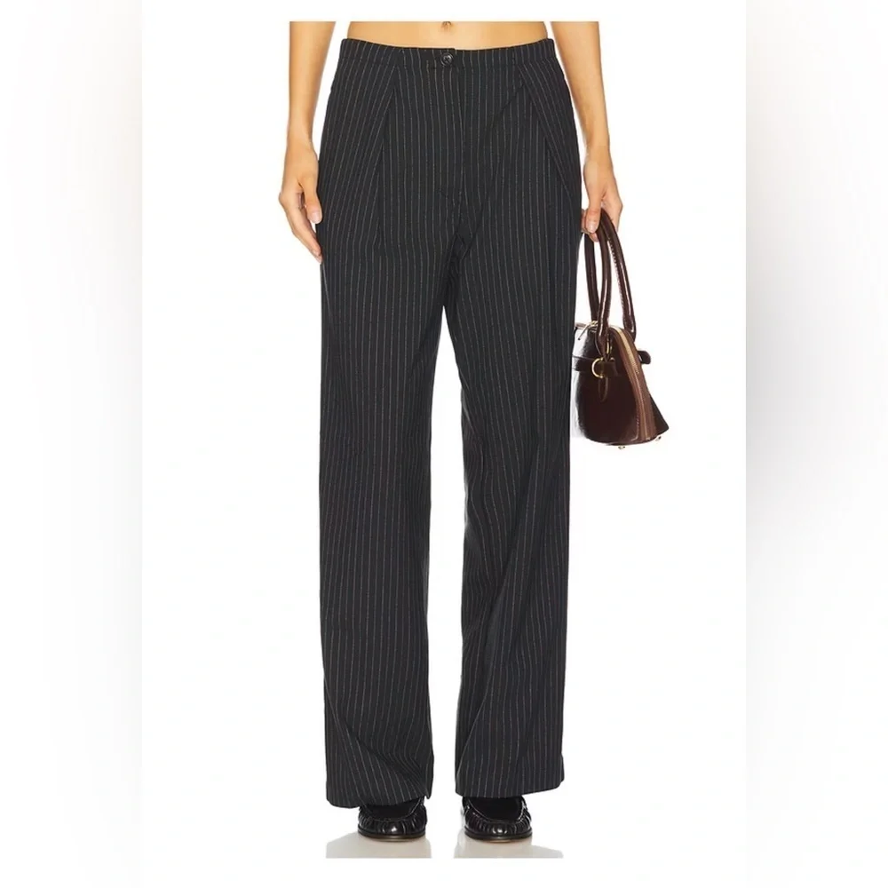 Free People Pinstripe Pull-On Pants – Large
